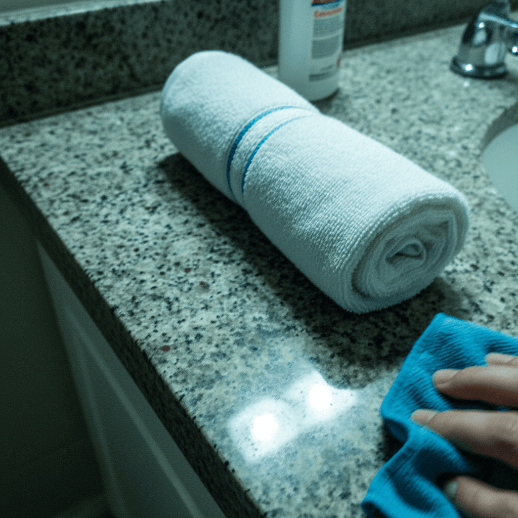 Supply restocking bathroom amenities for next guest arrival